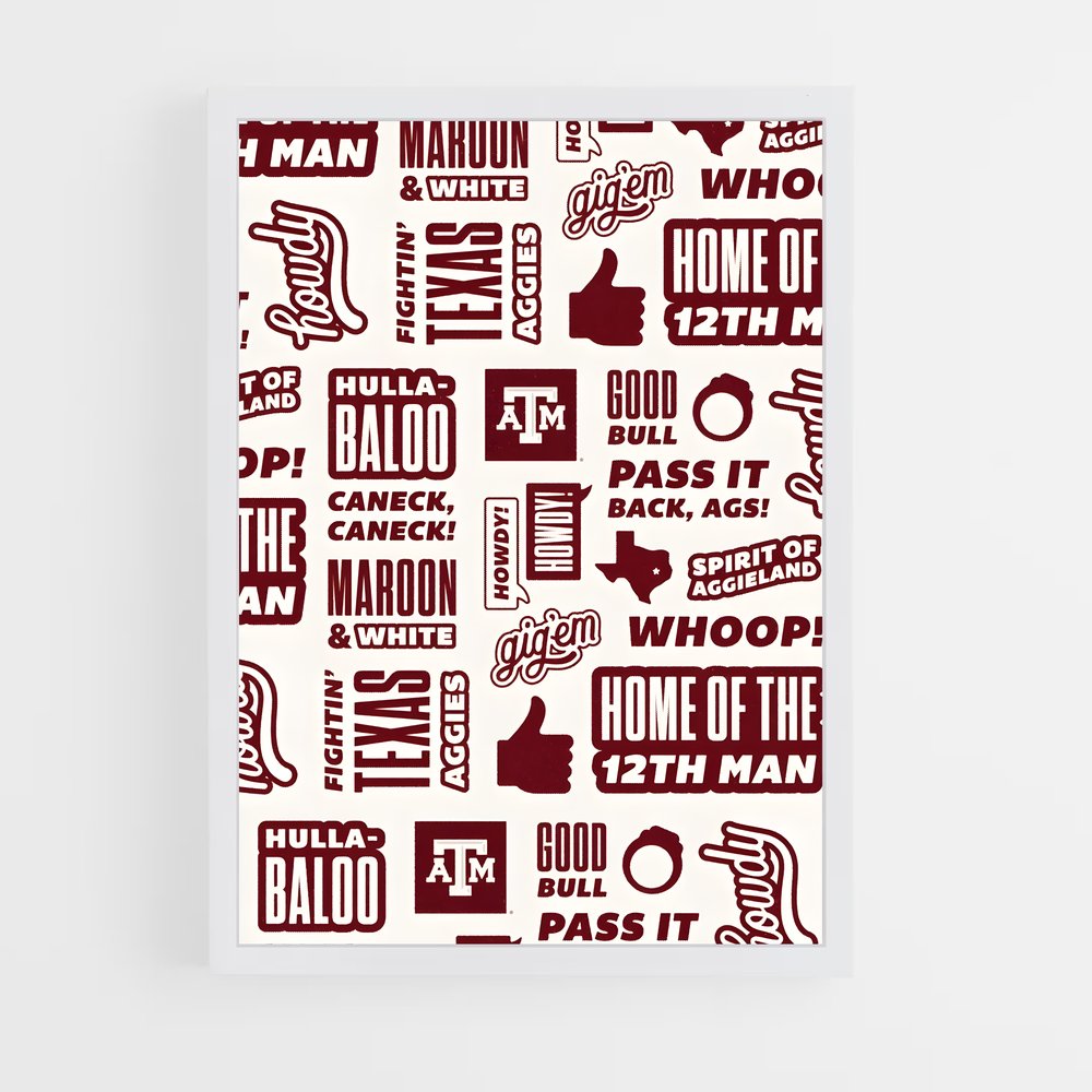 Poster Aggieland Spirit – affiche Baseball (vue 3)